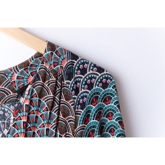 Anthropologie Maeve Women's Size S Multicolor Boho Dress Slip Swing - Picture 3 of 9